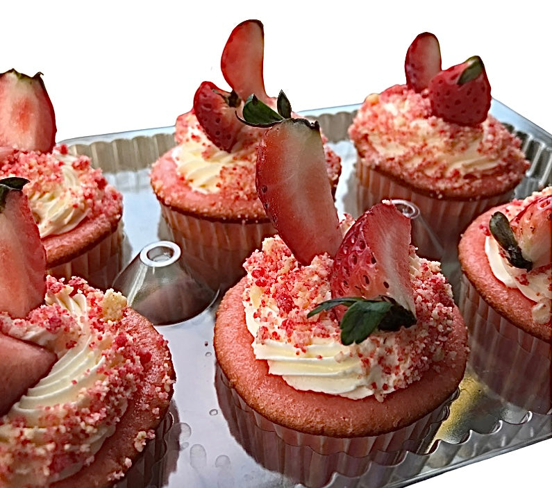 Strawberry Crunch Cupcakes